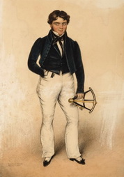 UNTITLED (MIDSHIPMAN HOLDING AN OCTANT)